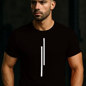 Apex Line T-Shirt - Minimalist Black