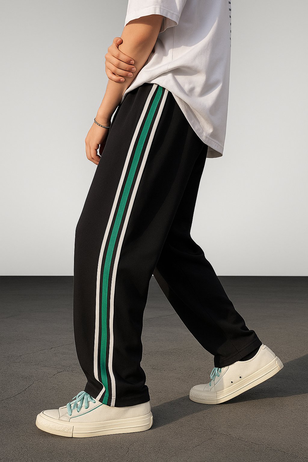 Apex Velocity Men's Prime Tapered Track Pants | Dual-Tone Training Gear - Image 2