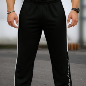 Fusion Core Men's Classic Track Pants | White Side Stripe