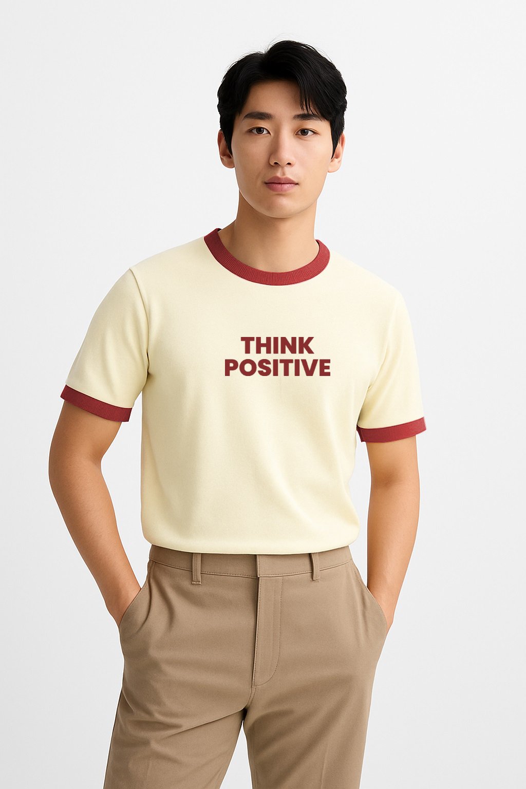 Positive Vibe Ringer Tee - Image 4
