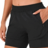 Womens Thigh Pocket Compression shorts
