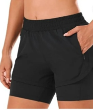 Womens Thigh Pocket Compression shorts